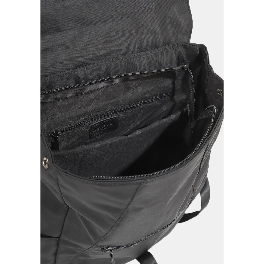 Pierre Cardin Backpack Tas Ransel Nilon Tas Punggung Pria Hitam 9112833101BLA - Image 4