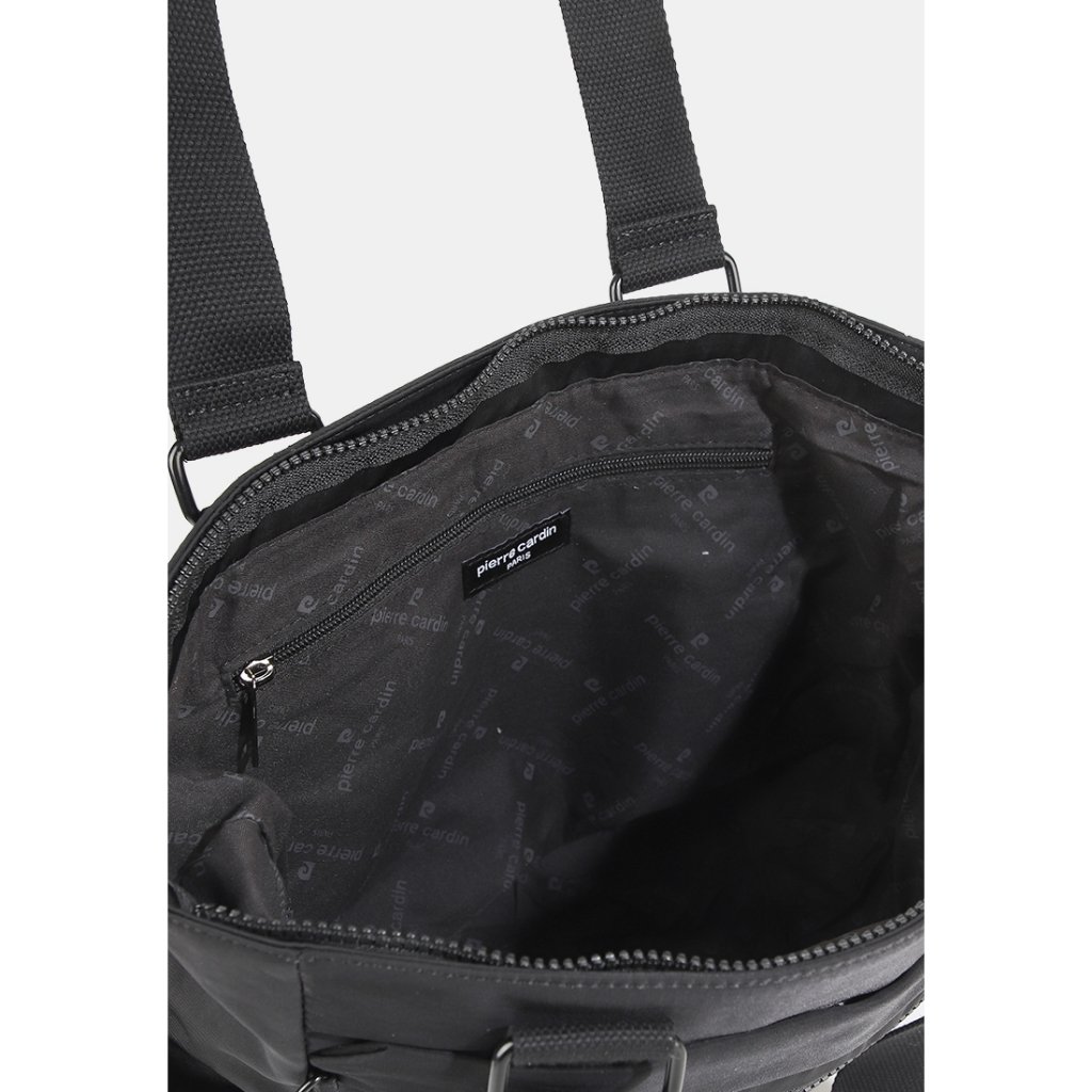 Pierre Cardin Totebag Wanita Bahan Nilon Hitam 9121537701BLA - Image 4