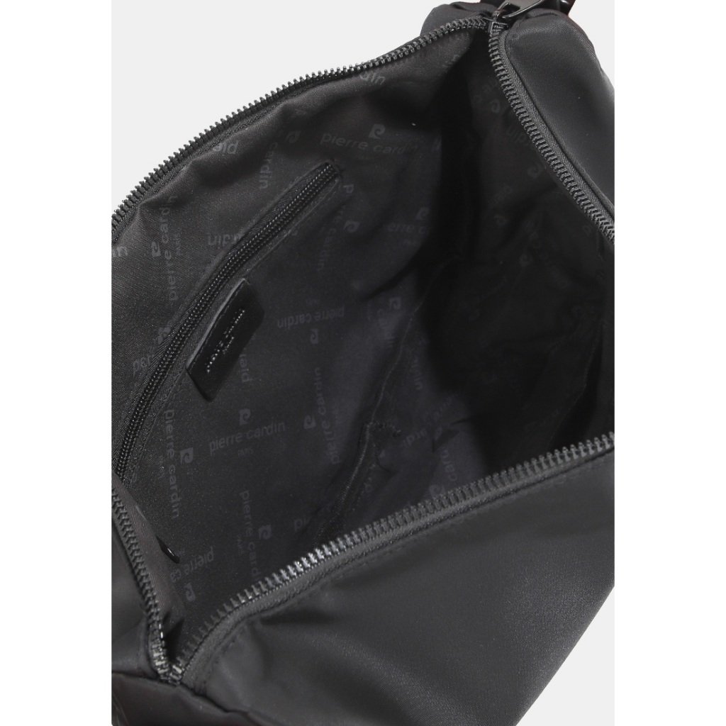 Pierre Cardin Tas Selempang Body Bag Pria Wanita Sling Bag Nilon Hitam 9112833901BLA - Image 4