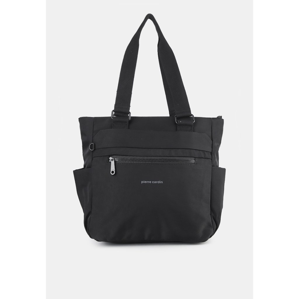 Pierre Cardin Totebag Wanita Bahan Nilon Hitam 9121537701BLA