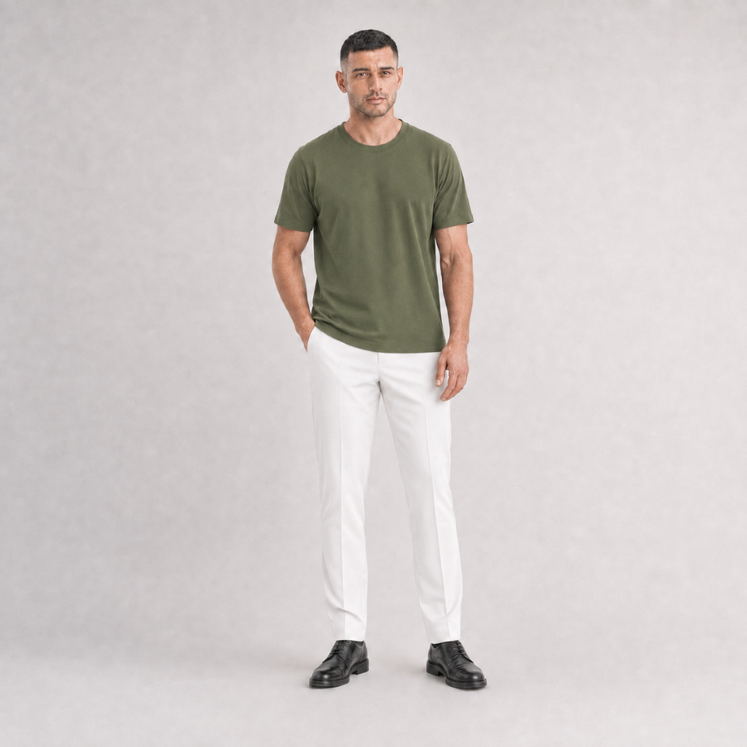 Jobb Tashkent T-shirt Pria Regular Fit Olive - Image 4