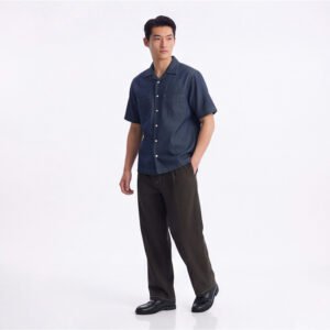 Jobb Heritage Mason Kemeja Pria Lengan Pendek Relaxed Fit Blue Denim