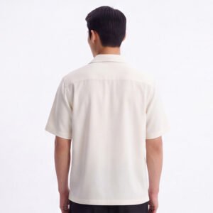 Jobb Heritage Mason Kemeja Pria Lengan Pendek Relaxed Fit Off White