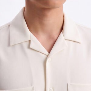 Jobb Heritage Mason Kemeja Pria Lengan Pendek Relaxed Fit Off White