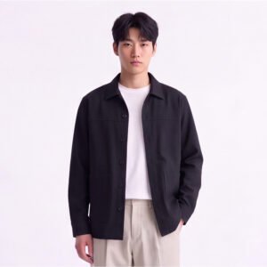 Jobb Heritage Jeffrey Kemeja Pria Lengan Panjang Relaxed Fit Black