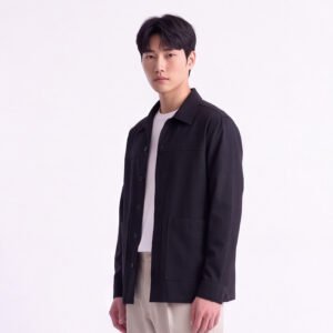 Jobb Heritage Jeffrey Kemeja Pria Lengan Panjang Relaxed Fit Black