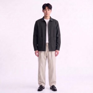 Jobb Heritage Jeffrey Kemeja Pria Lengan Panjang Relaxed Fit Black