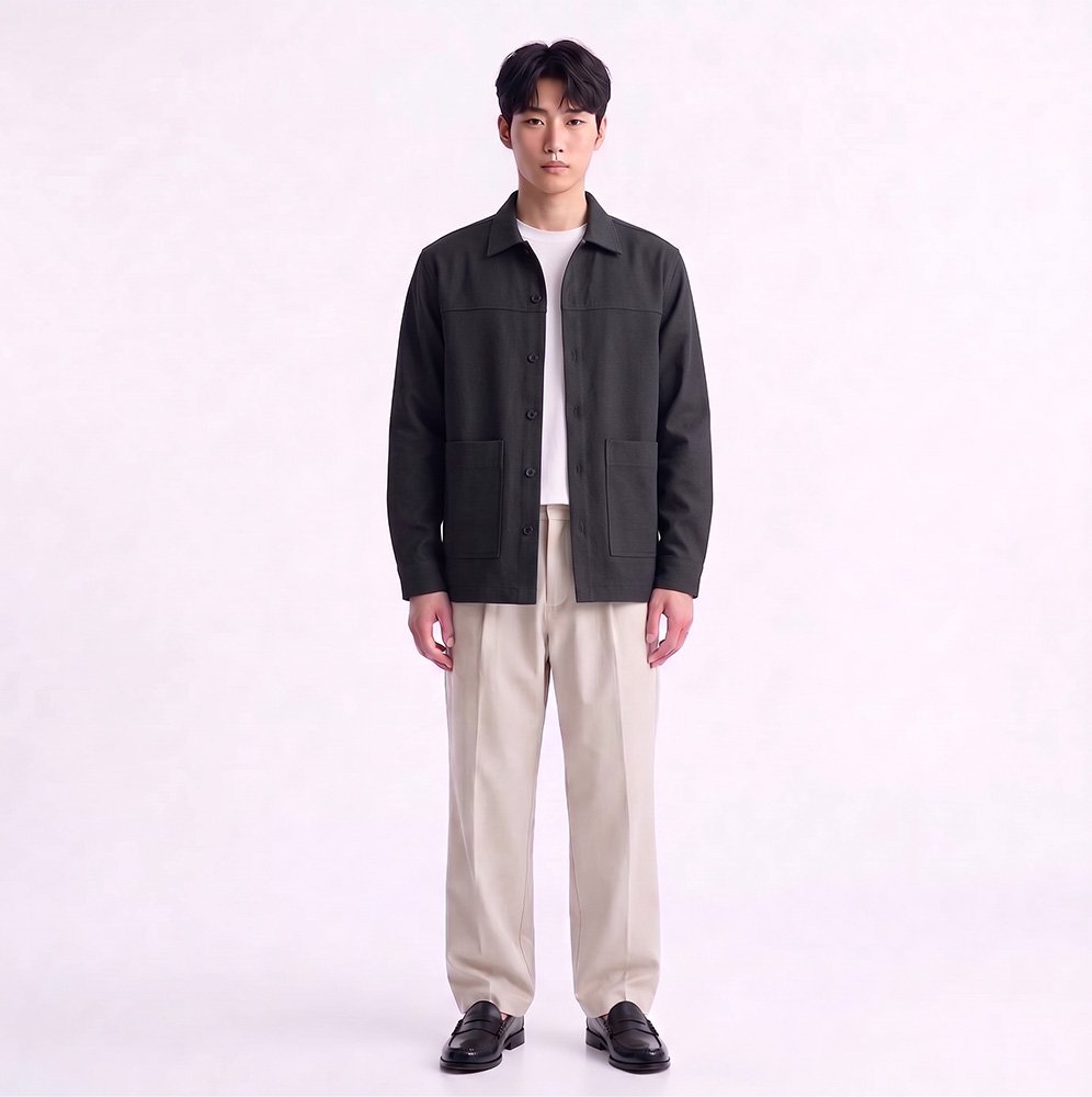 Jobb Heritage Jeffrey Kemeja Pria Lengan Panjang Relaxed Fit Black - Image 5