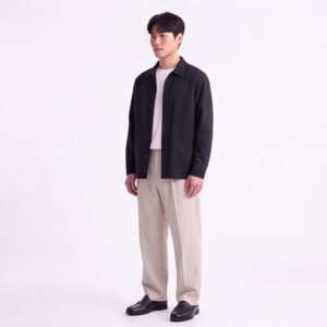Jobb Heritage Jeffrey Kemeja Pria Lengan Panjang Relaxed Fit Black