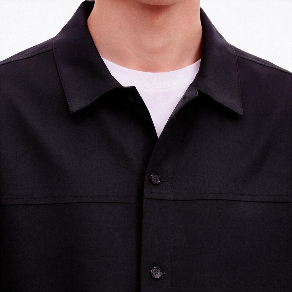Jobb Heritage Jeffrey Kemeja Pria Lengan Panjang Relaxed Fit Black - Image 6