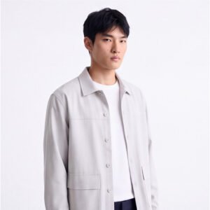 Jobb Heritage Jeffrey Kemeja Pria Lengan Panjang Relaxed Fit Soft Grey