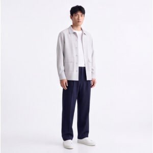 Jobb Heritage Jeffrey Kemeja Pria Lengan Panjang Relaxed Fit Soft Grey