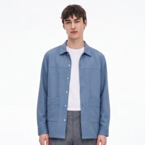 Jobb Heritage Jeffrey Kemeja Pria Lengan Panjang Relaxed Blue