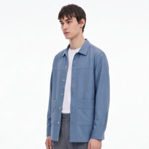 Jobb Heritage Jeffrey Kemeja Pria Lengan Panjang Relaxed Blue