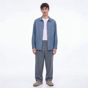 Jobb Heritage Jeffrey Kemeja Pria Lengan Panjang Relaxed Blue