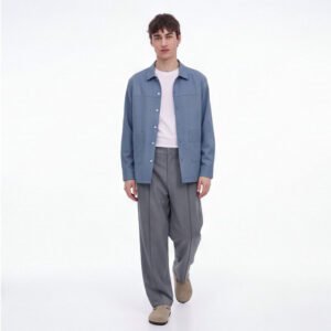 Jobb Heritage Jeffrey Kemeja Pria Lengan Panjang Relaxed Blue