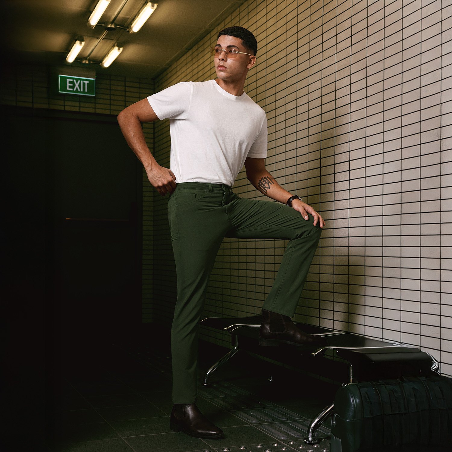 JOBB x MACK WELDON Radius Celana Panjang Pria Straight Fit Sergeant - Image 2