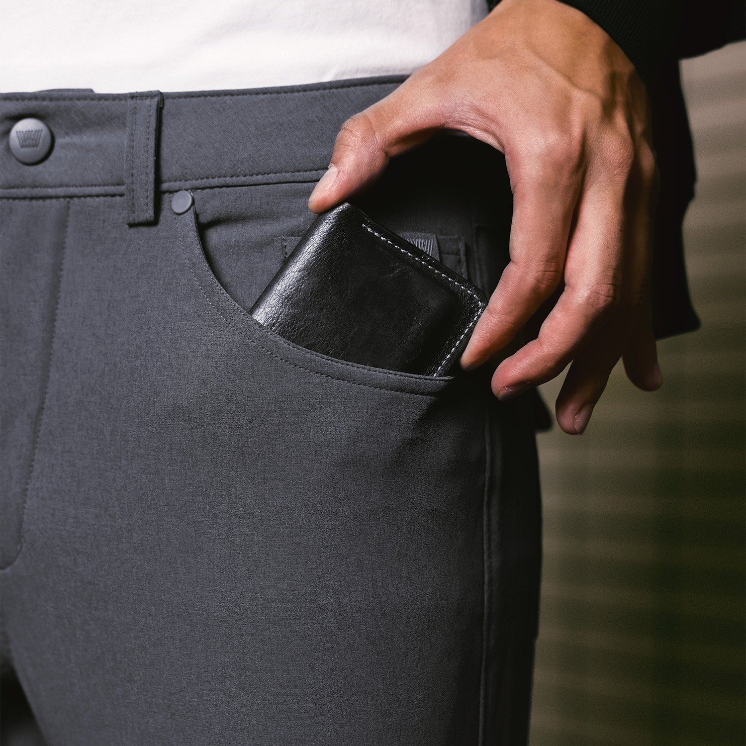 JOBB x MACK WELDON Radius Celana Panjang Pria Straight Fit Charcoal Heather - Image 5