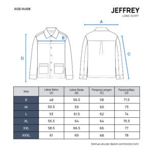 Jobb Heritage Jeffrey Kemeja Pria Lengan Panjang Relaxed Fit Soft Grey
