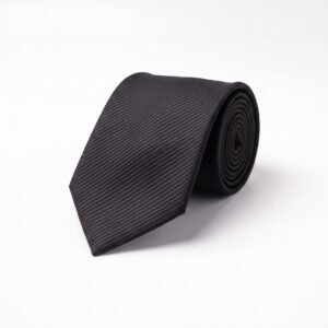 Gianni Visentin Dasi Pria Garis-garis Hitam - 0917