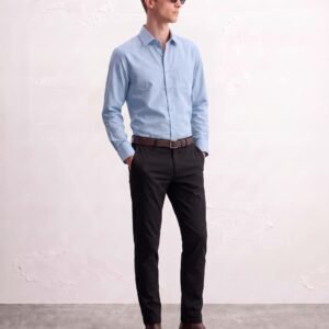 Gianni Visentin - Kemeja Formal Oxford Reguler Fit Light Blue - 9110