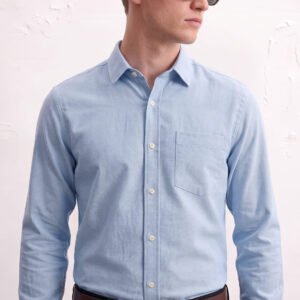 Gianni Visentin - Kemeja Formal Oxford Reguler Fit Light Blue - 9110