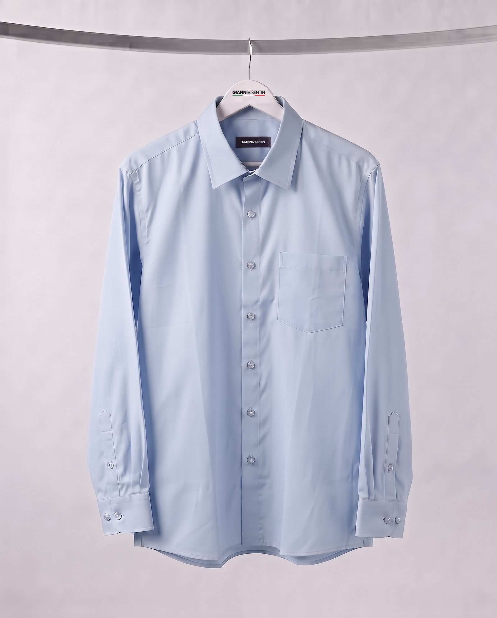 Gianni Visentin - Kemeja Formal Oxford Reguler Fit Light Blue - 9110 - Image 5