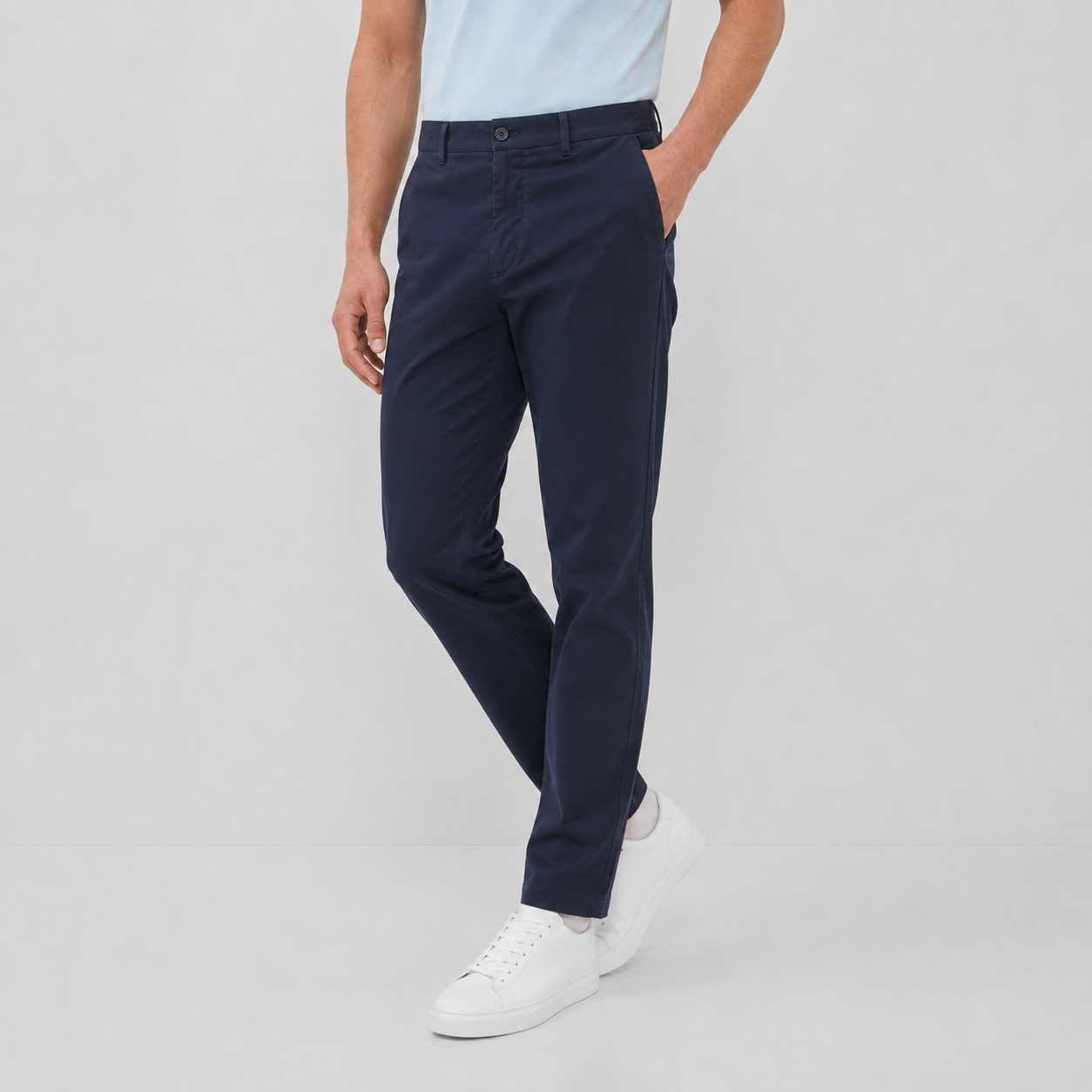 Jack Nicklaus Folker Celana Panjang Pria Regular Fit Navy - Image 3