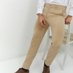 Jobb Clooney Celana Panjang Modern Slim Fit Beige