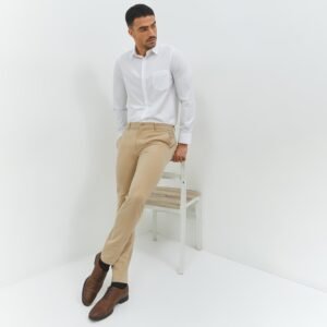 Jobb Clooney Celana Panjang Modern Slim Fit Beige
