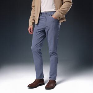 JOBB x MACK WELDON Radius Celana Panjang Pria Straight Fit Navy Heather
