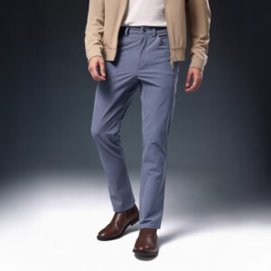 JOBB x MACK WELDON Radius Celana Panjang Pria Straight Fit Navy Heather