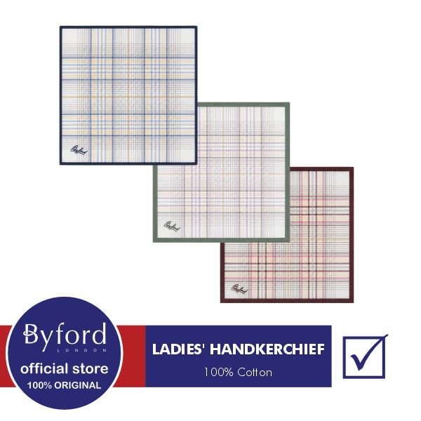 Byford Sapu Tangan 3 warna / pack - XBYH31W3CL