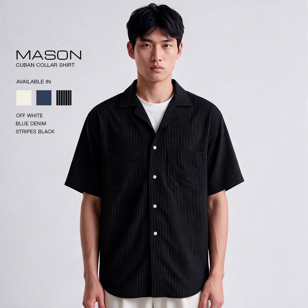 Jobb Heritage Mason Kemeja Pria Lengan Pendek Relaxed Fit