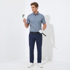 Jack Nicklaus Blackwood Premium Lattice Print Polo Shirt Golf Performance