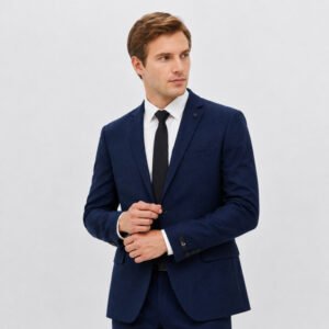 JOBB Malaga Setelan Jas dan Celana Pria Regular Fit Navy