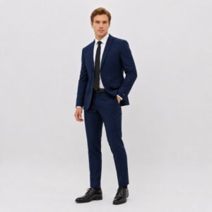 JOBB Malaga Setelan Jas dan Celana Pria Regular Fit Navy