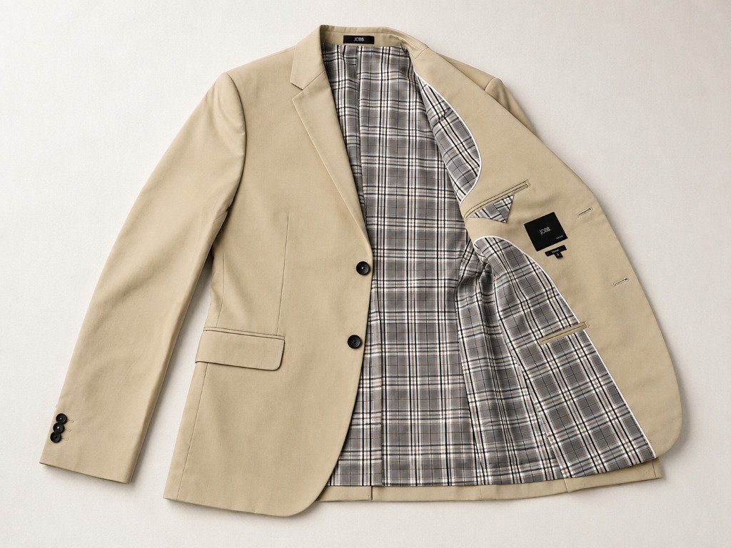 JOBB Estonia Setelan Jas dan Celana Pria Slim Fit Medium Khaki - Image 6