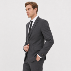JOBB Eritrea-T2 Setelan Jas dan Celana Pria Slim Fit Charcoal