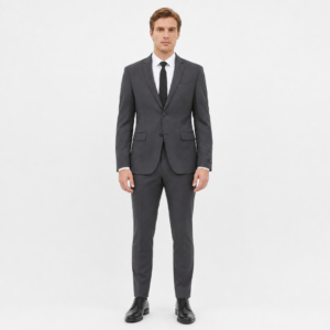 JOBB Eritrea-T2 Setelan Jas dan Celana Pria Slim Fit Charcoal
