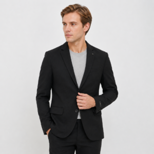 JOBB Fargo-T2 Setelan Jas dan Celana Pria Slim Fit Hitam