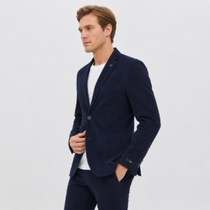 JOBB Grand-T2 Setelan Jas dan Celana Pria Slim Fit Navy