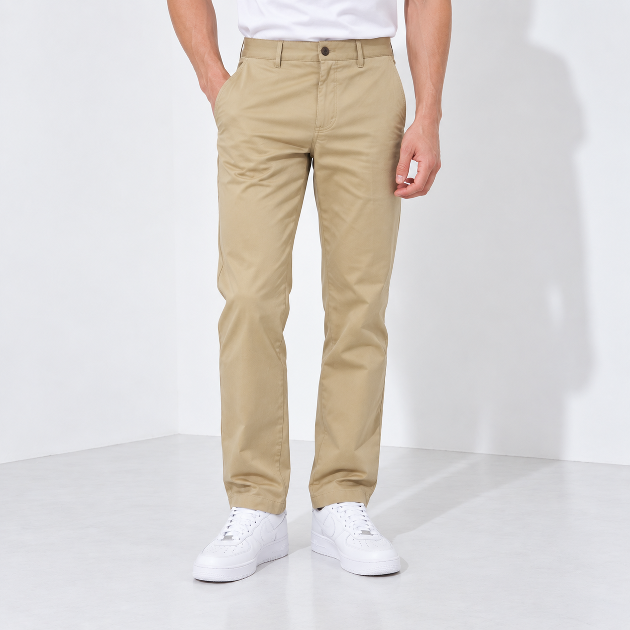 Jack Nicklaus Maxwell Celana Panjang Pria Slim Fit Khaki