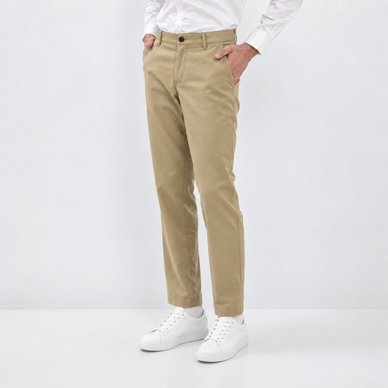Jack Nicklaus Maxwell Celana Panjang Pria Slim Fit Khaki - Image 3