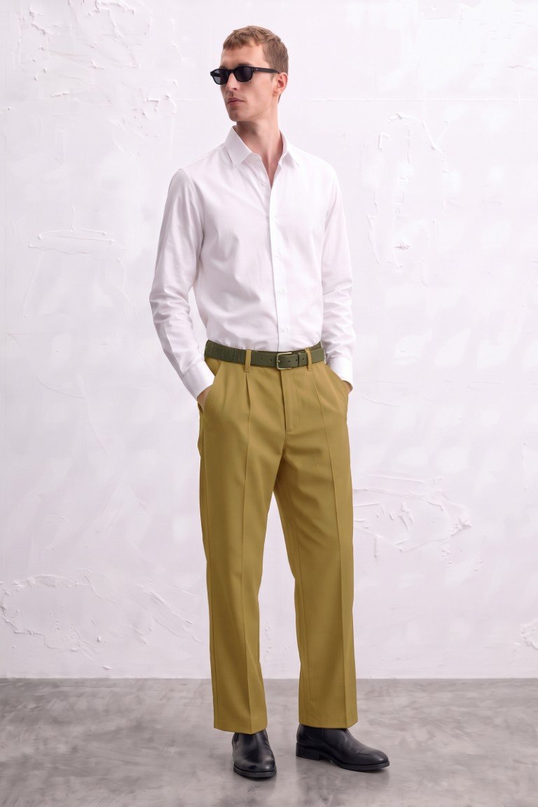 Gianni VIsentin Celana Panjang Pria Regular Fit Coklat Tua - 2156
