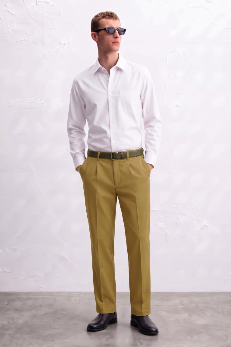 Gianni VIsentin Celana Panjang Pria Regular Fit Coklat Tua - 2156 - Image 2