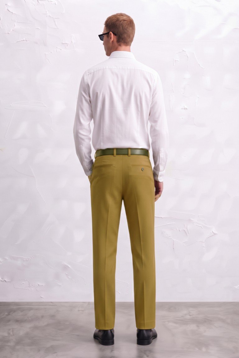 Gianni VIsentin Celana Panjang Pria Regular Fit Coklat Tua - 2156 - Image 3