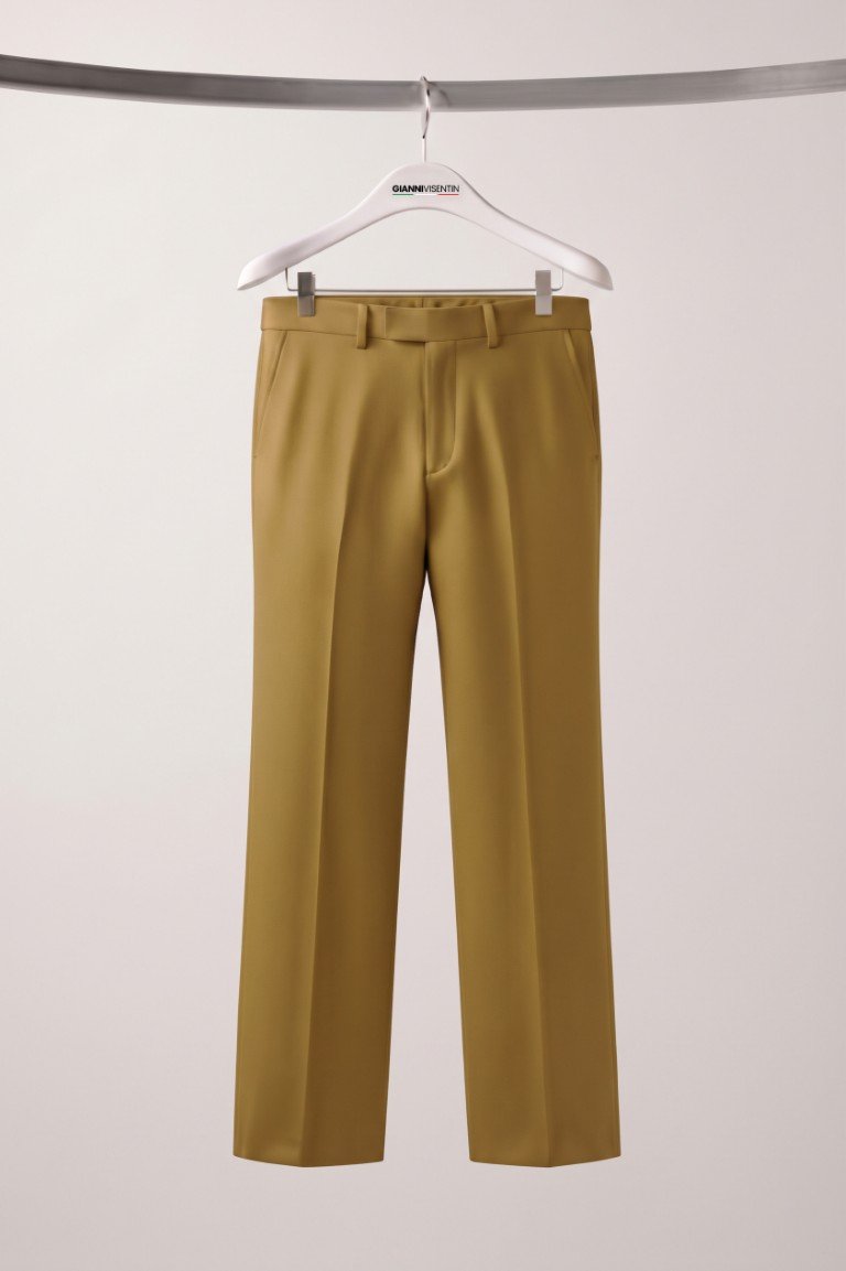 Gianni VIsentin Celana Panjang Pria Regular Fit Coklat Tua - 2156 - Image 4