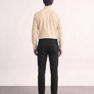 Gianni Visentin Celana Panjang Pria Salur Poly Cotton Regular Fit Hitam - 2152