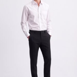Gianni Visentin Celana Panjang Pria Slim Fit Hitam - 4119